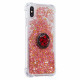 Coque iPhone X / XS Paillettes avec Anneau-Support