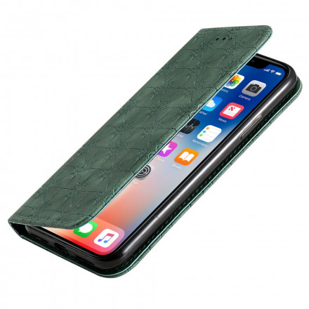 Flip Cover iPhone X / XS Fleurs Baroques