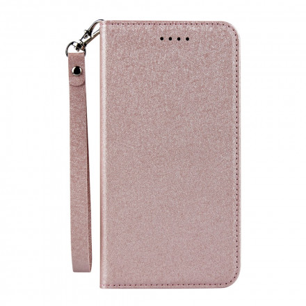 Flip Cover iPhone XS Max Style Cuir Douceur avec Lanière