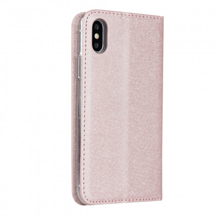 Flip Cover iPhone XS Max Style Cuir Douceur avec Lanière