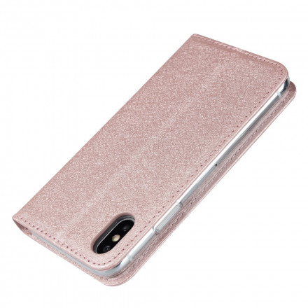 Flip Cover iPhone XS Max Style Cuir Douceur avec Lanière