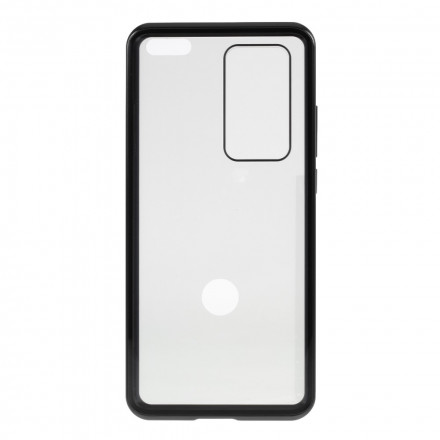 Coque Huawei P40 Pro Rebords Métal et Double Verre Trempé