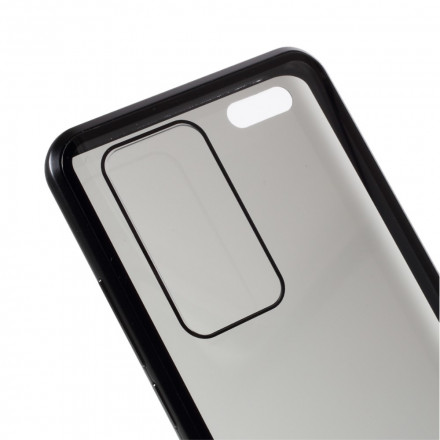 Coque Huawei P40 Pro Rebords Métal et Double Verre Trempé