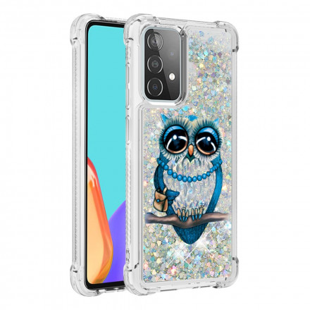 Coque Samsung Galaxy A52 4G / A52 5G Miss Hibou Paillettes