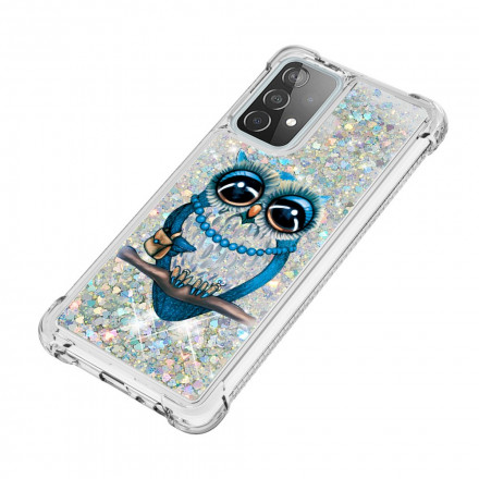 Coque Samsung Galaxy A52 4G / A52 5G Miss Hibou Paillettes