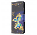 Housse Samsung Galaxy A52 4G / A52 5G Papillons Dorés