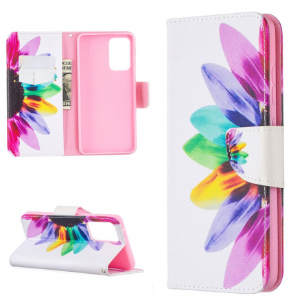 Housse Samsung Galaxy A52 4G / A52 5G Fleur Aquarelle