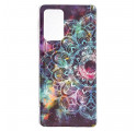 Coque Samsung Galaxy A52 4G / A52 5G Mandala Coloré Fluorescente