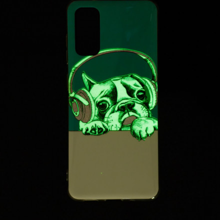 Coque Samsung Galaxy A52 4G / A52 5G Chien Fluorescente