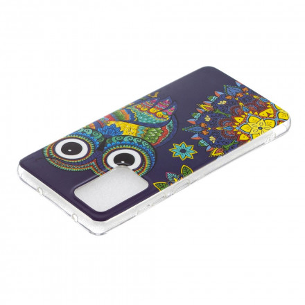 Coque Samsung Galaxy A52 4G / A52 5G Hibou Mandala Fluorescente