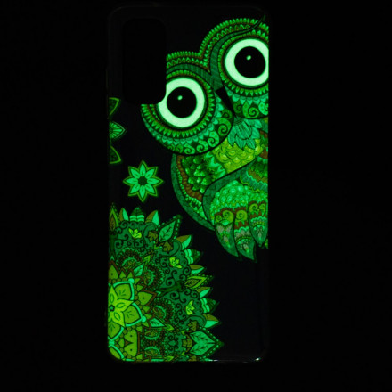 Coque Samsung Galaxy A52 4G / A52 5G Hibou Mandala Fluorescente