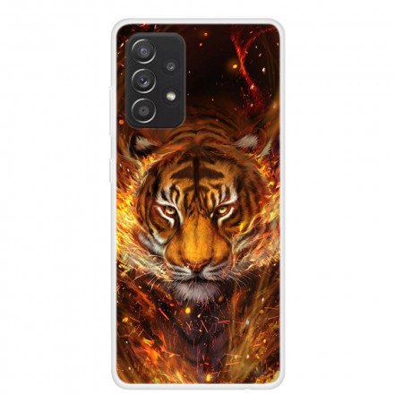 Coque Samsung Galaxy A52 4G / A52 5G Flexible Tigre