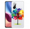 Coque Poco F3 Transparente Arbre Aquarelle