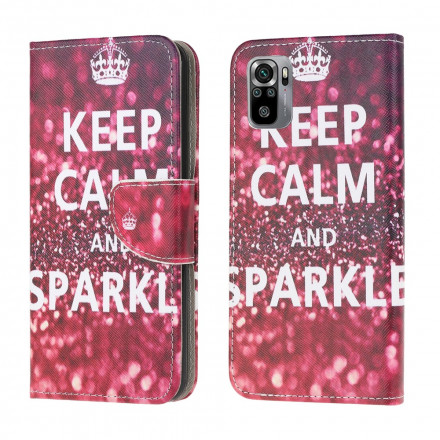 Housse Xiaomi Redmi Note 10 / Note 10s Keep Calm and Sparkle