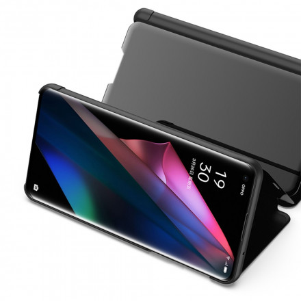 View Cover Oppo Find X3 / X3 Pro Miroir et Simili Cuir