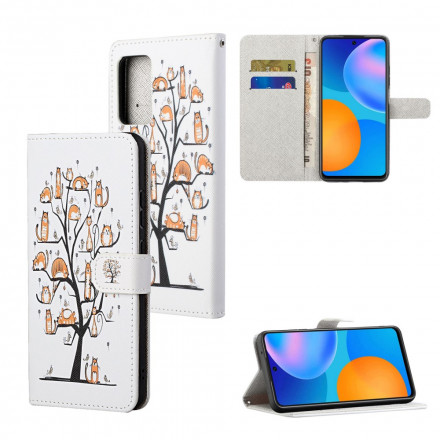 Housse Samsung Galaxy A432 4G Funky Cats à Lanière