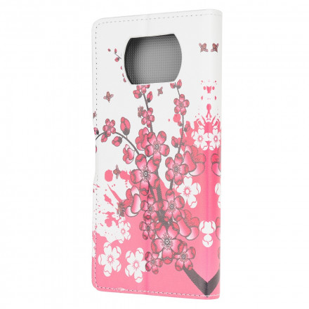 Housse Xiaomi Poco X3 Tropical Flowers