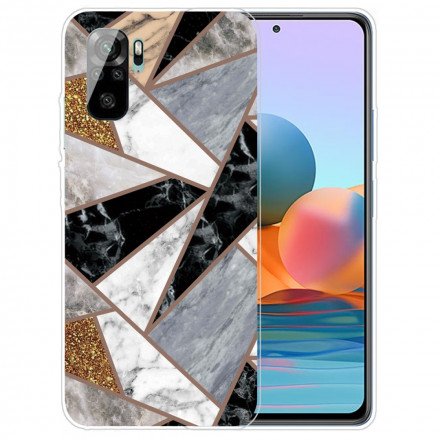 Coque Xiaomi Redmi Note 10 / Note 10s Marbre Géométrie Intense