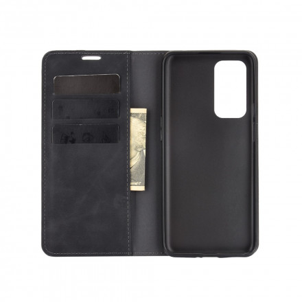 Flip Cover OnePlus 9 Effet Cuir Douceur Soie