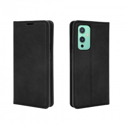 Flip Cover OnePlus 9 Effet Cuir Douceur Soie