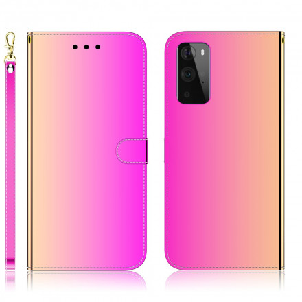 Housse OnePlus 9 Pro Simili Cuir Couverture Miroir