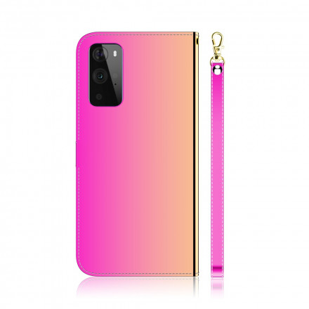 Housse OnePlus 9 Pro Simili Cuir Couverture Miroir