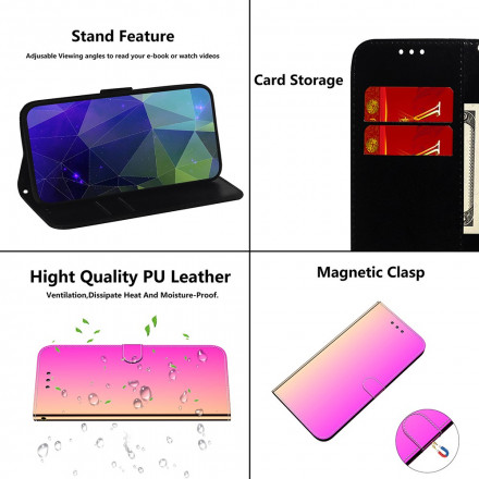 Housse OnePlus 9 Pro Simili Cuir Couverture Miroir