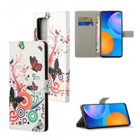 Housse Xiaomi Redmi Note 10 Pro Papillons et Fleurs