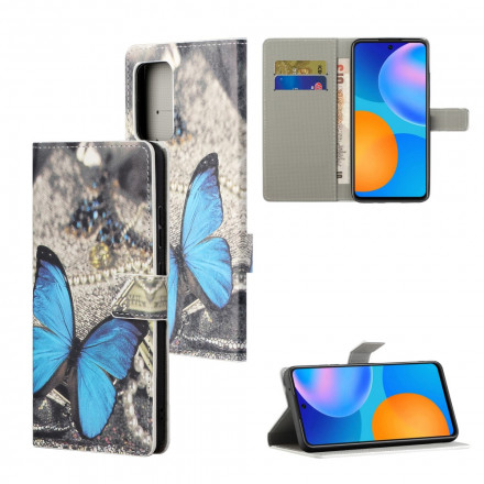 Housse Xiaomi Redmi Note 10 Pro Papillon Bleu