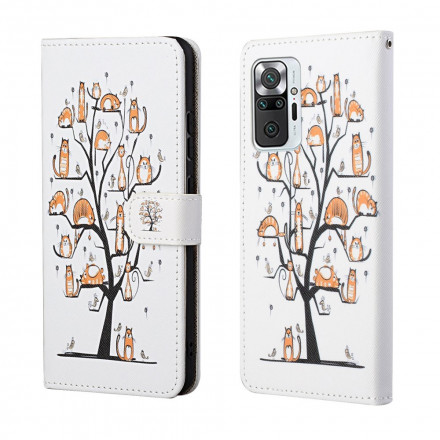 Housse Xiaomi Redmi Note 10 Pro Funky Cats à Lanière