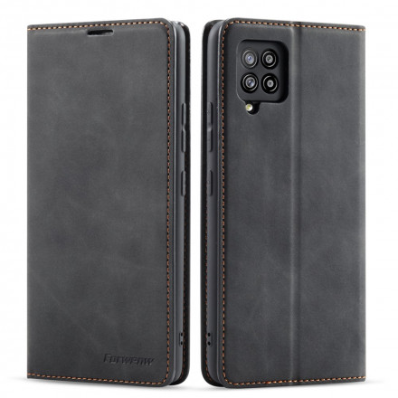 Flip Cover Samsung Galaxy A12 Effet Cuir FORWENW