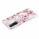 Coque Huawei P smart 2021 Marbrée Fleurs