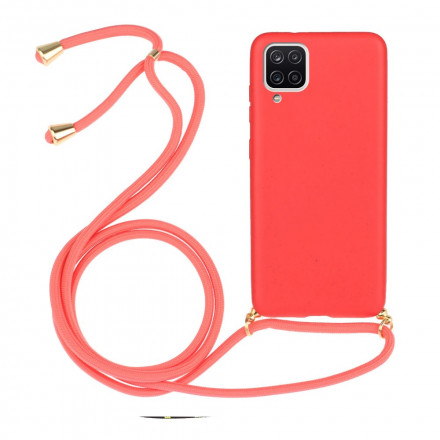 Coque Samsung Galaxy A12 Silicone et Cordon