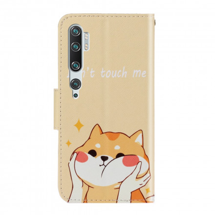 Housse Xiaomi Mi Note 10 / Note 10 Pro Chat Don't Touch Me à Lanière