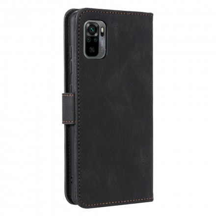 Housse Xiaomi Redmi Note 10 / Note 10s Simili Cuir Bicolore Rivets