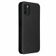 Flip Cover Poco M3 Fibre Carbone avec Anneau Support