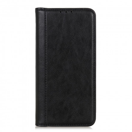 Flip Cover Xiaomi Redmi Note 10 / Note 10s Version Cuir Litchi Fendu