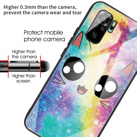 Coque Xiaomi Redmi Note 10 / Note 10s Verre Trempé Chat 