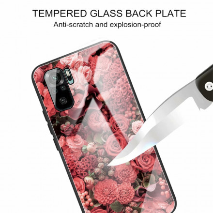 Coque Xiaomi Redmi Note 10 / Note 10s Verre trempé Fleurs Roses