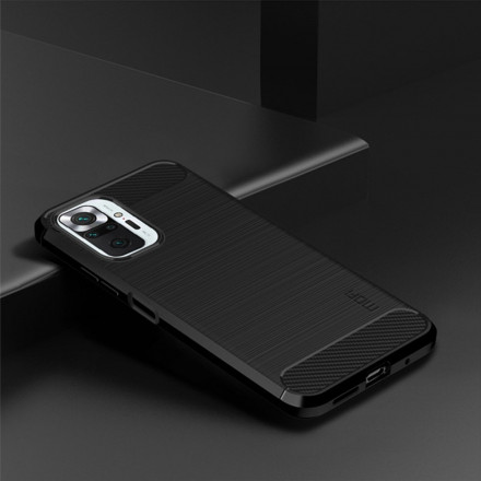 Coque Xiaomi Redmi Note 10 Pro Fibre Carbone Brossée Mofi