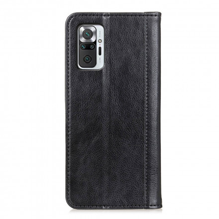 Flip Cover Xiaomi Redmi Note 10 Pro Cuir Litchi Fendu