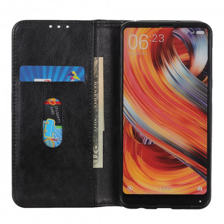 Flip Cover Xiaomi Redmi Note 10 Pro Cuir Litchi Fendu