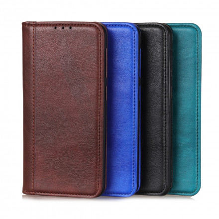 Flip Cover Xiaomi Redmi Note 10 Pro Cuir Litchi Fendu