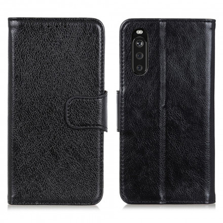 Housse Sony Xperia 10 III Cuir Nappa Fendu