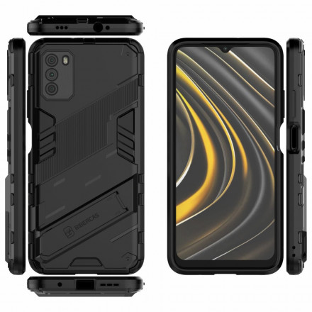 Coque Poco M3 Support Amovible Deux Positions Mains Libres