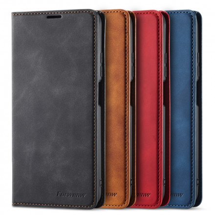 Flip Cover Poco M3 Effet Cuir FORWENW