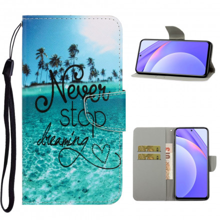 Housse Xiaomi Mi 10T Lite 5G  / Redmi Note 9 Pro 5G Never Stop Dreaming Marine