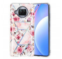 Coque Xiaomi Mi 10T Lite 5G  / Redmi Note 9 Pro 5G Marbrée Fleurs