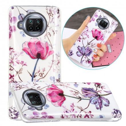 Coque Xiaomi Mi 10T Lite 5G  / Redmi Note 9 Pro 5G Marbrée Fleurs