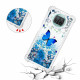 Coque Xiaomi Mi 10T Lite 5G  / Redmi Note 9 Pro 5G Papillons Bleus Paillettes